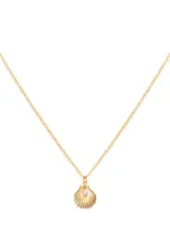 Leah Alexandra Ariel Necklace - Pearl and Gold Fill