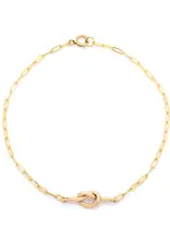 Leah Alexandra Love Me Knot Bracelet 10K Gold
