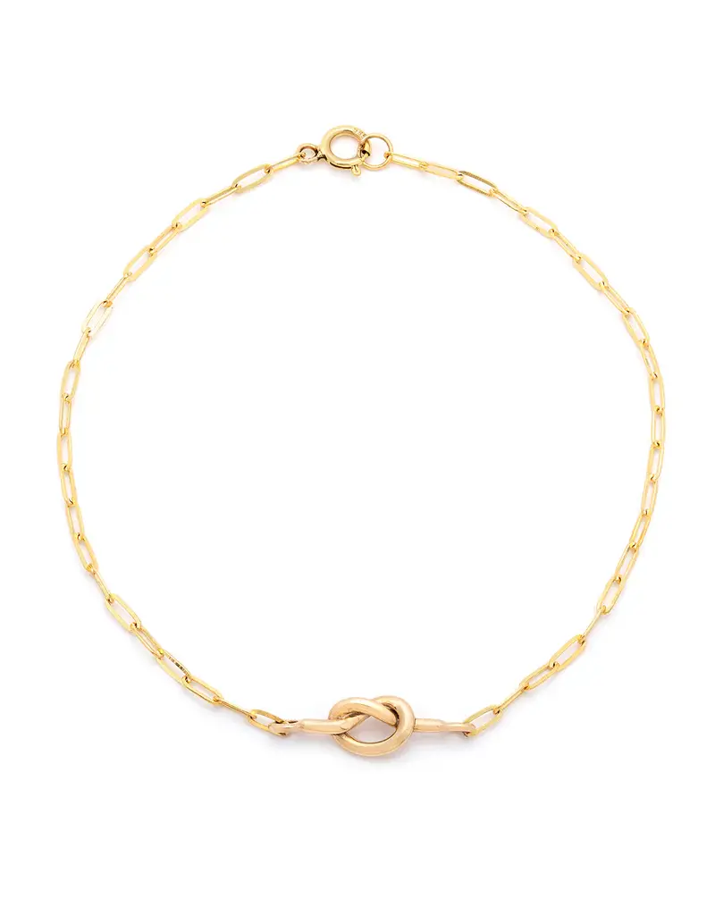 Leah Alexandra Love Me Knot Bracelet 10K Gold