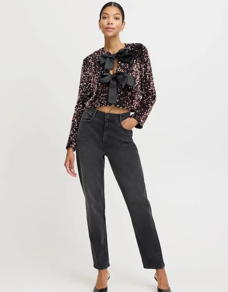 B.Young Paillet Bow Jacket