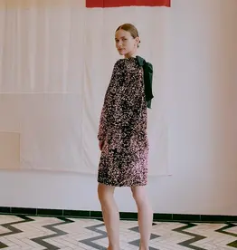 B.Young Paillet Bow Dress in Pink Sequin