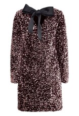 B.Young Paillet Bow Dress in Pink