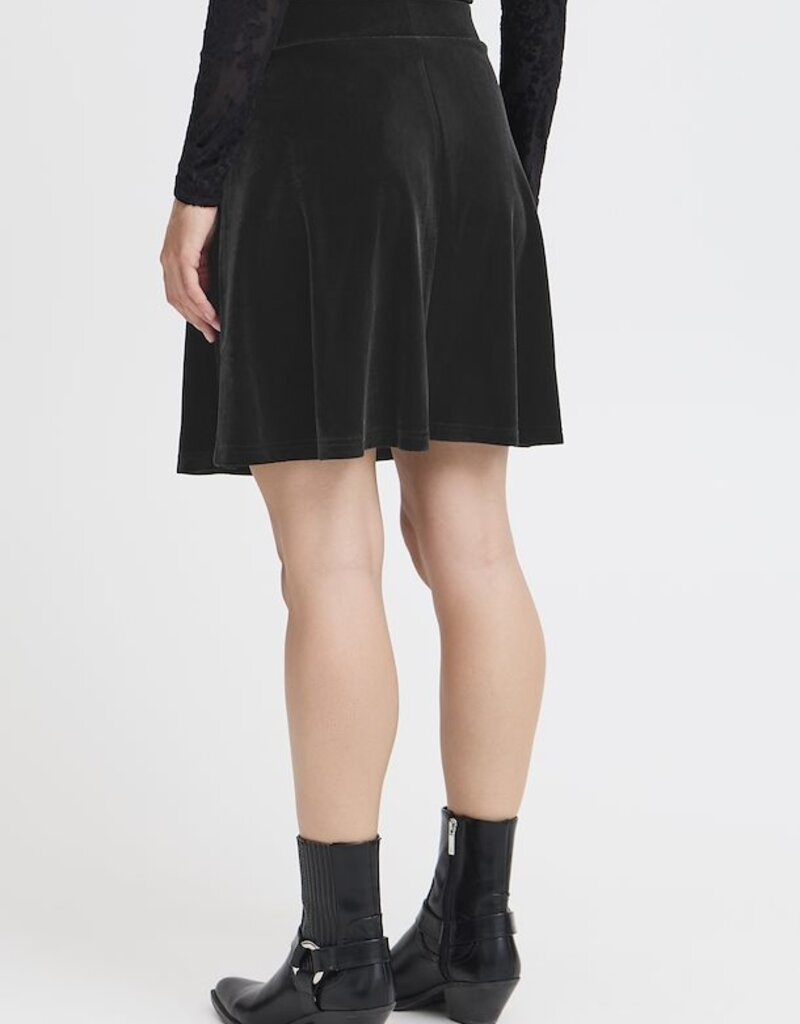 B.Young Perlina Velvet A-Line Skirt