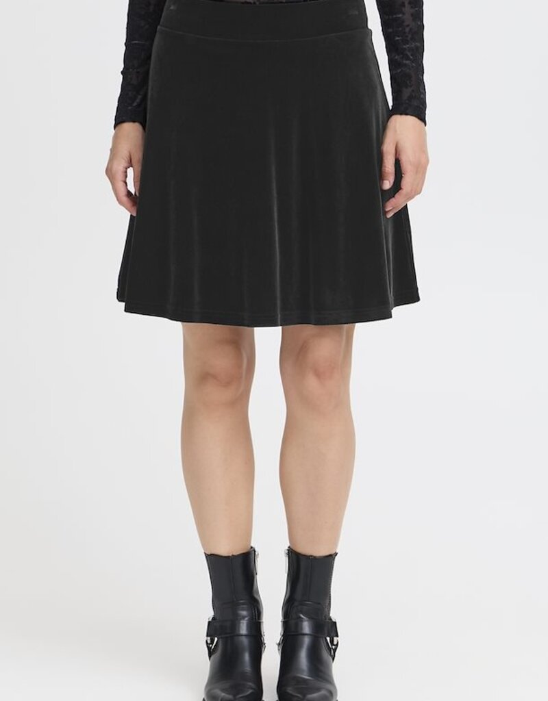 B.Young Perlina Velvet A-Line Skirt