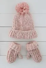 Lemon Girls Snow Storm Beanie + Gloves Set