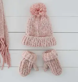 Lemon Girls Snow Storm Beanie + Gloves Set