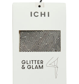 ICHI Accessories Bethy Fishnet Glitter Tight