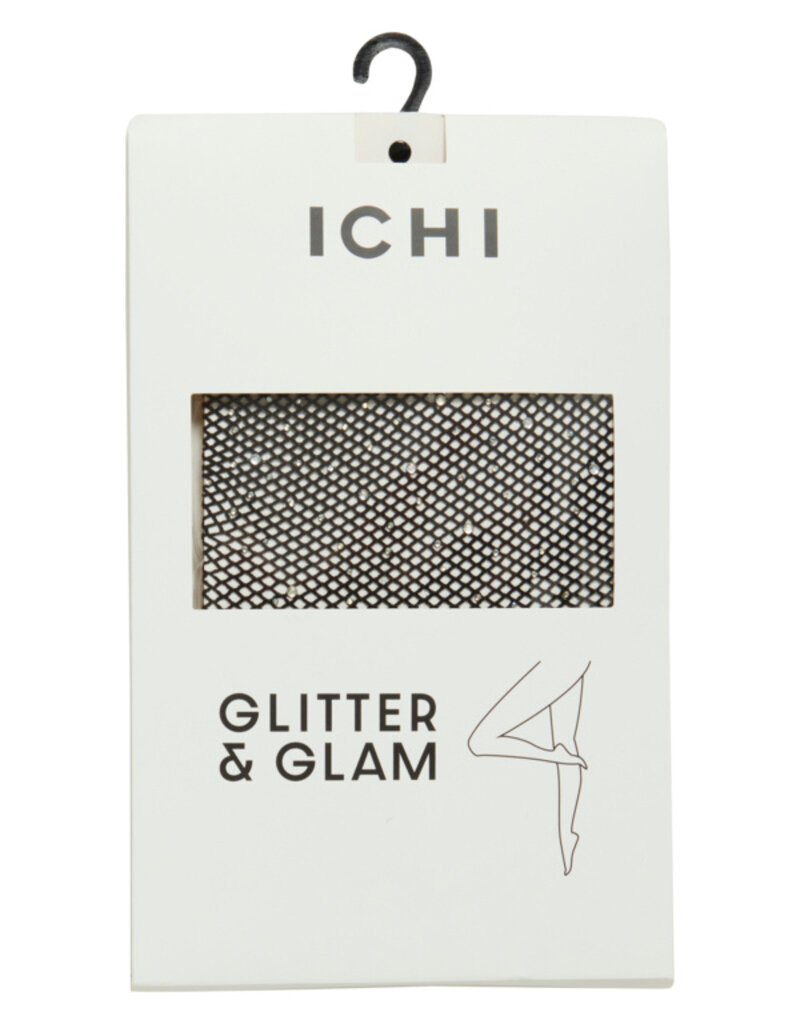ICHI Accessories Bethy Fishnet Glitter Tight