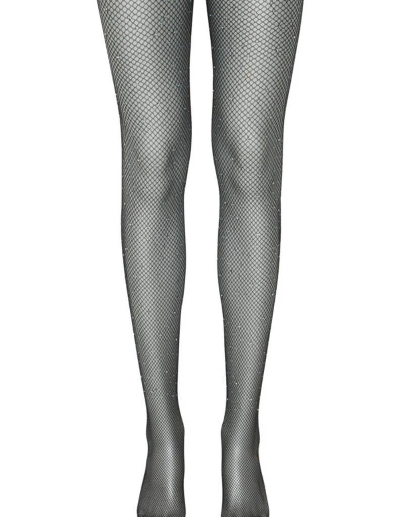 ICHI Accessories Bethy Fishnet Glitter Tight