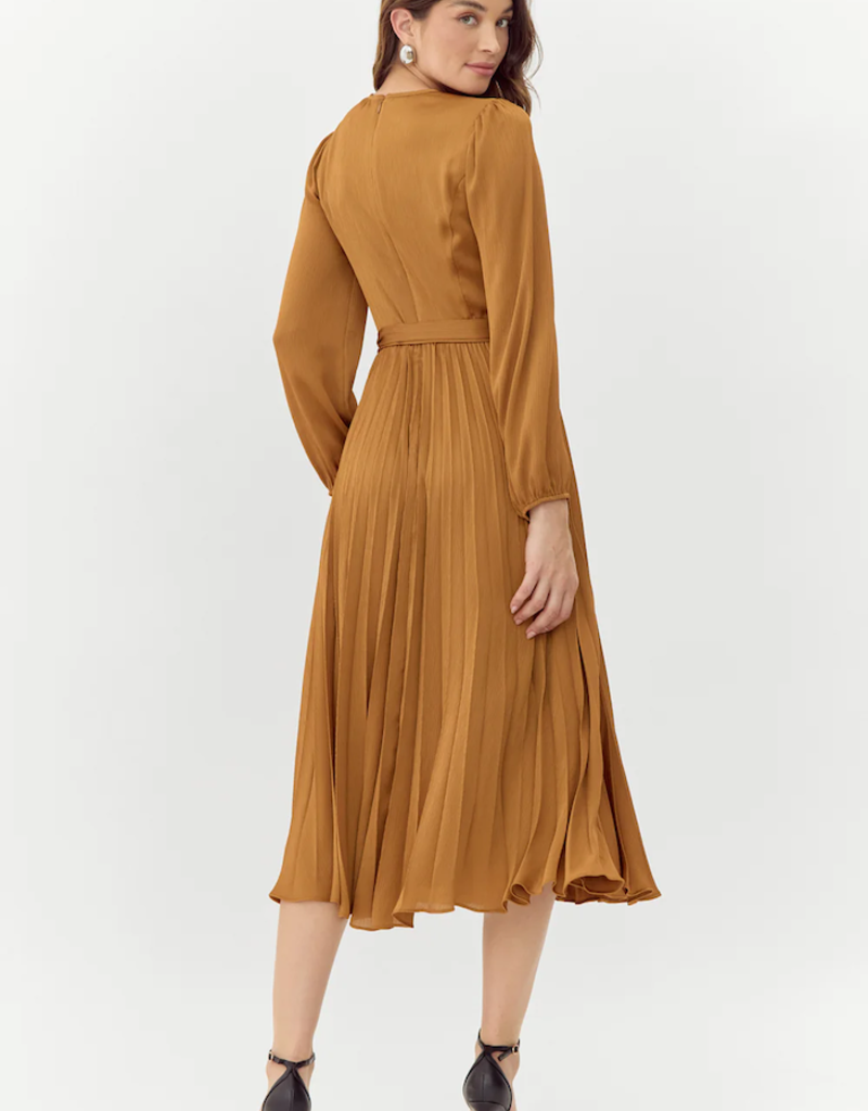 Adelyn Rae Imani Pleated Midi Dress