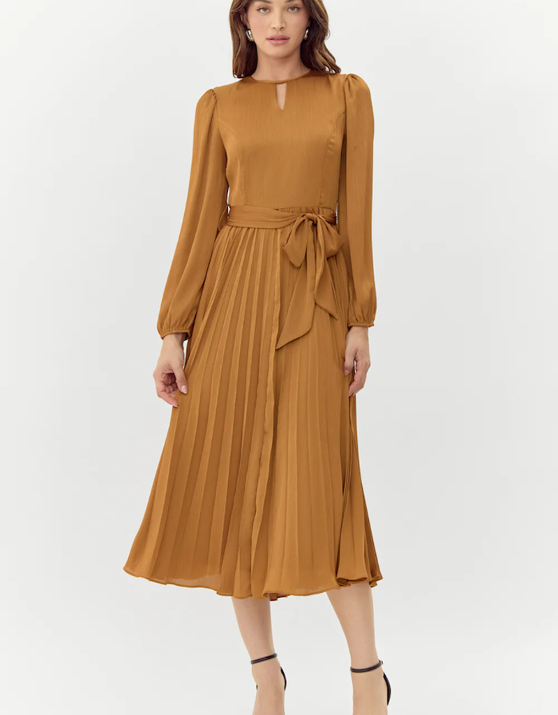 Adelyn Rae Imani Pleated Midi Dress