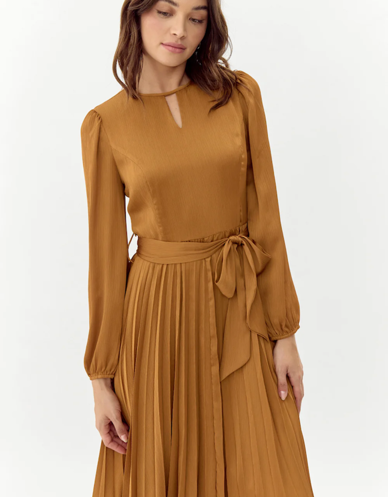 Adelyn Rae Imani Pleated Midi Dress