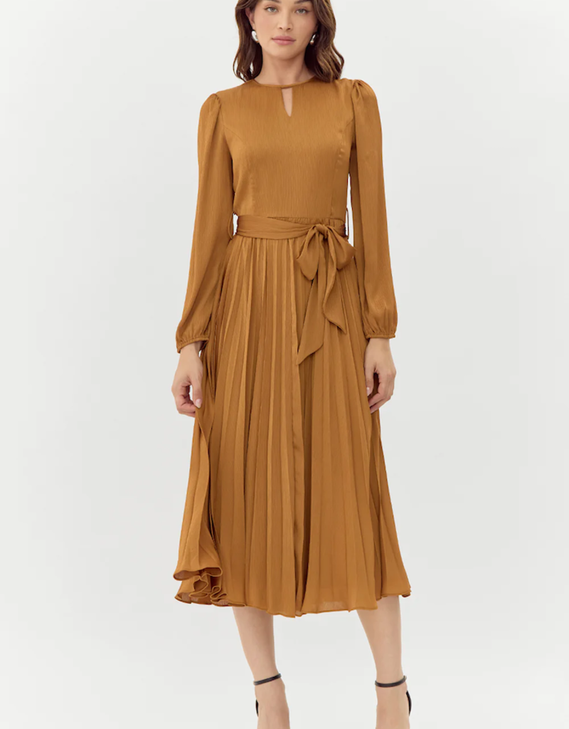 Adelyn Rae Imani Pleated Midi Dress