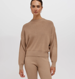 Brunette the Label Olivia Ribbed Knit Crew