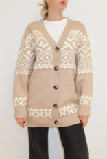 Brunette the Label Fair Isle Cardigan