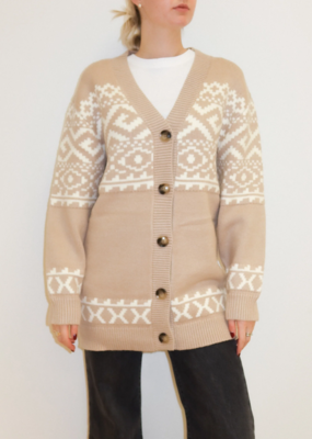 Brunette the Label Brunette the Label - Fair Isle Cardigan