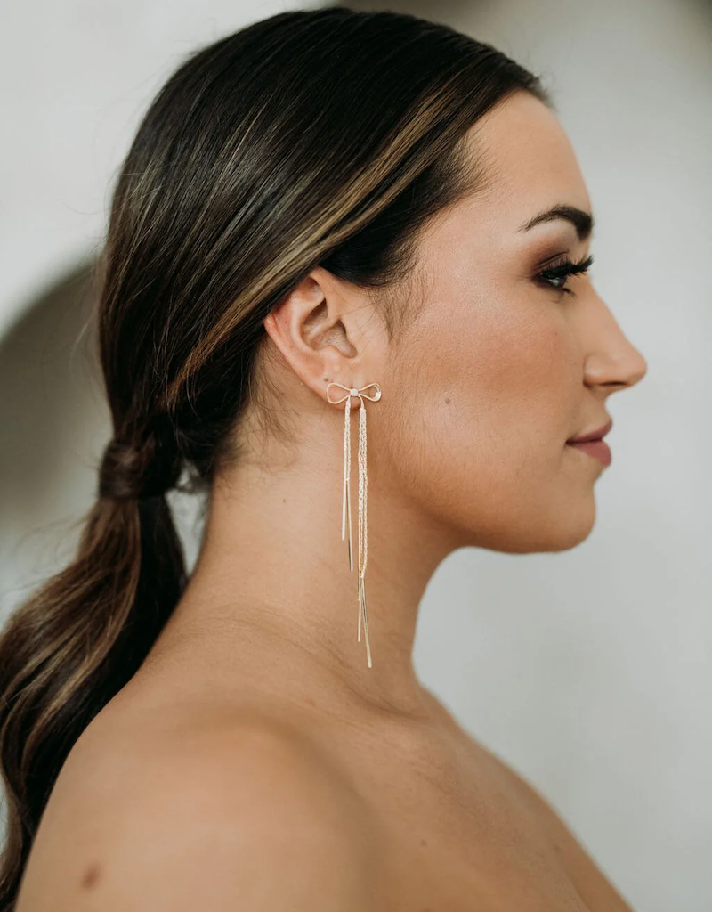 Luna & Stone Blair Bow Earrings