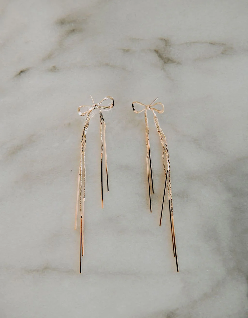 Luna & Stone Blair Bow Earrings
