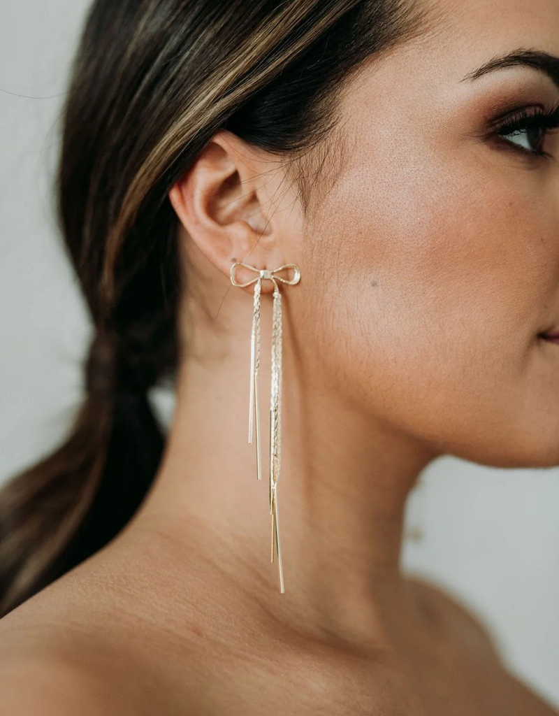 Luna & Stone Blair Bow Earrings