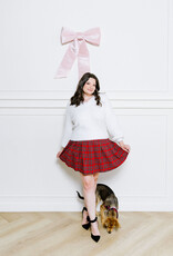 Molly Bracken Cassandra Pleated Checked Mini Skirt