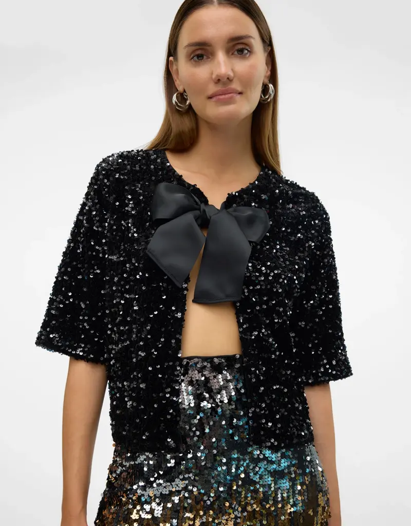 Vero Moda Etta Sequin Bow Cover Up (FINAL SALE)
