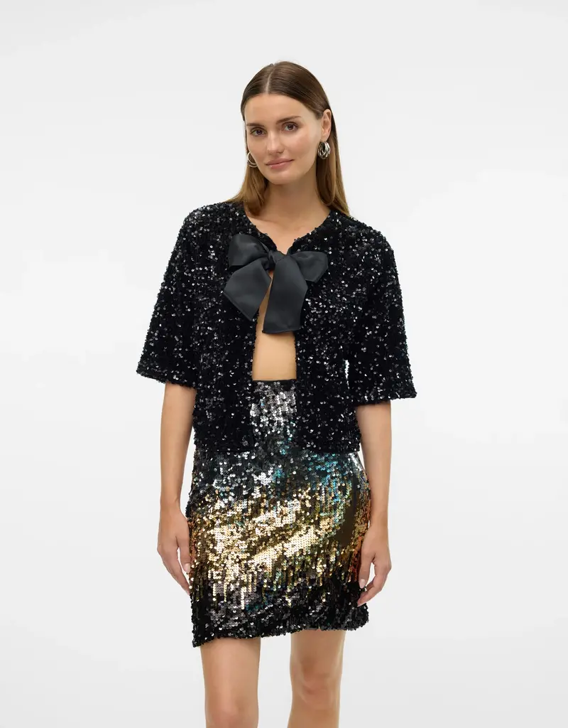 Vero Moda Etta Sequin Bow Cover Up (FINAL SALE)
