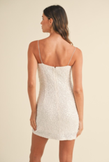 Mable Mindy Floral Sequin Mini Dress