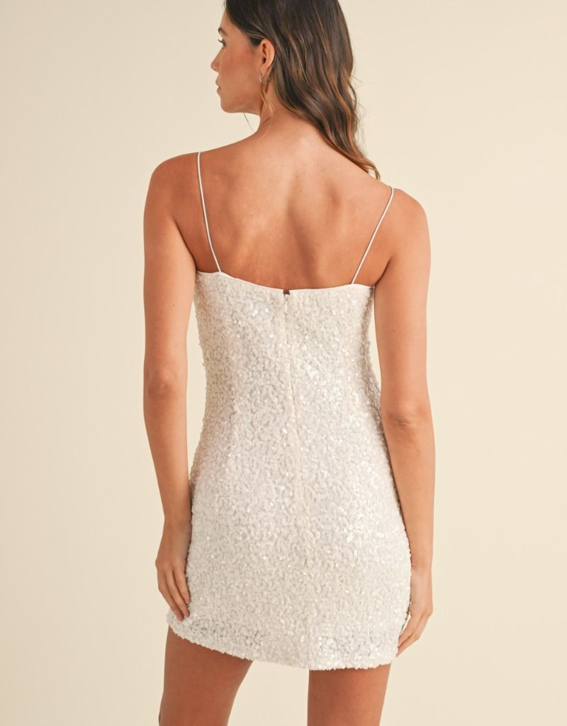 Mable Mindy Floral Sequin Mini Dress