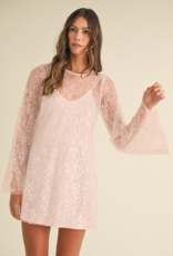 Mable Sydney Sequin Overlay Mini Dress