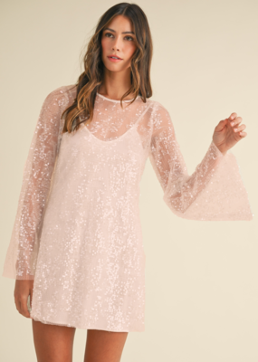Mable Sydney Sequin Overlay Mini Dress
