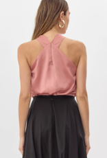 Greylin Lucinda Satin Halter Top