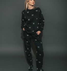 Brunette the Label Brunette the Label - All Over Bow Oversized Jogger