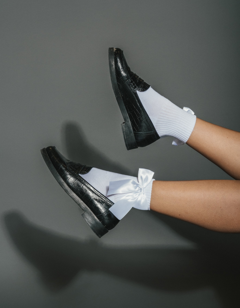 Brunette the Label Big Bow Socks