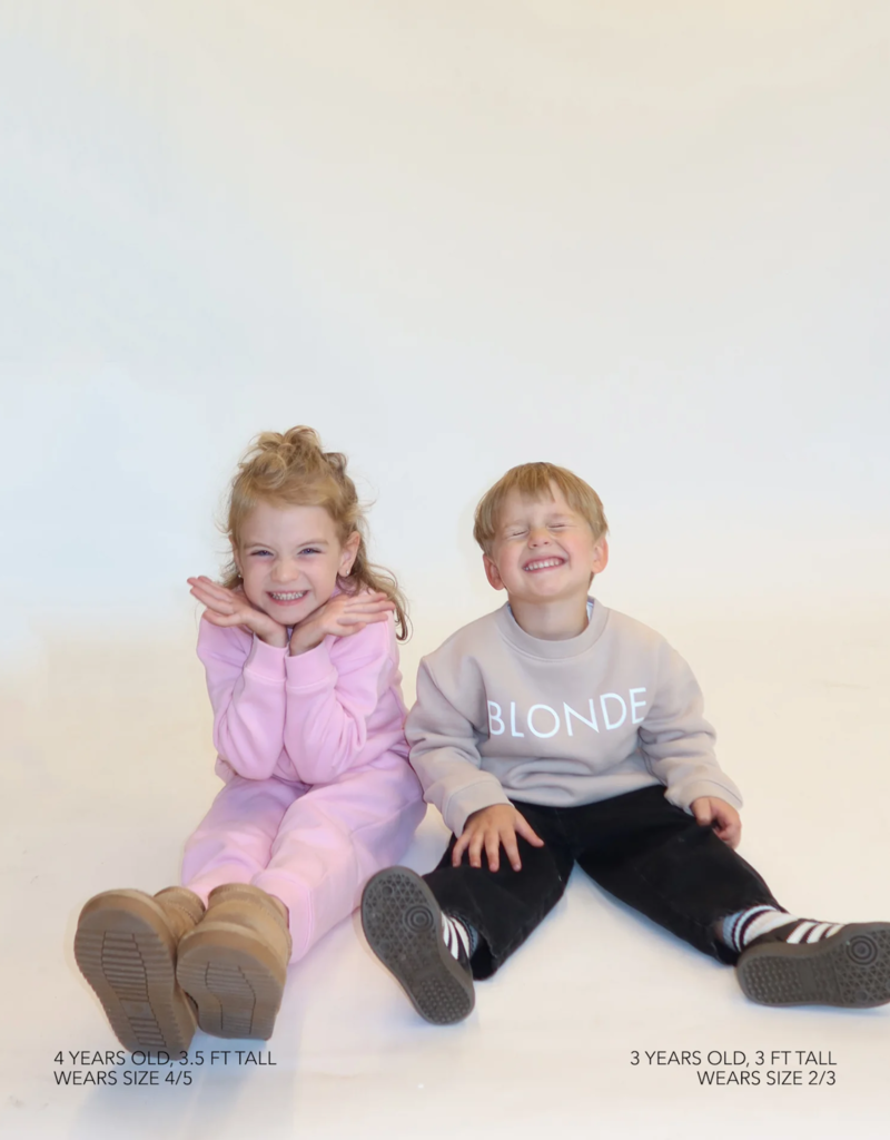 Brunette the Label Kids Blonde Core Crew