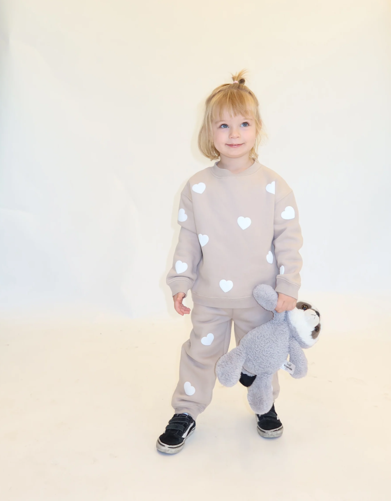 Brunette the Label Kids All Over Heart Jogger
