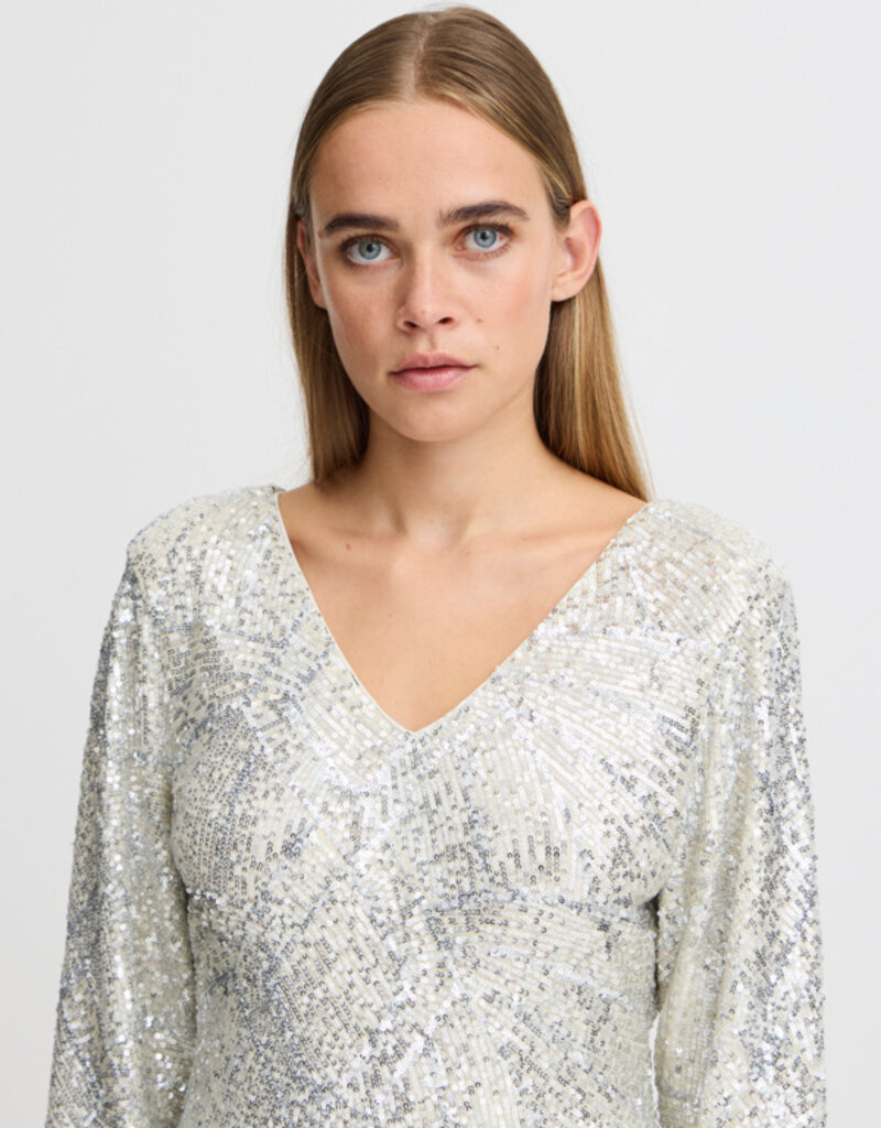 ICHI Fauca Sequin Dress