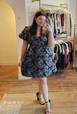 Greylin Briella Jacquard Mini Dress