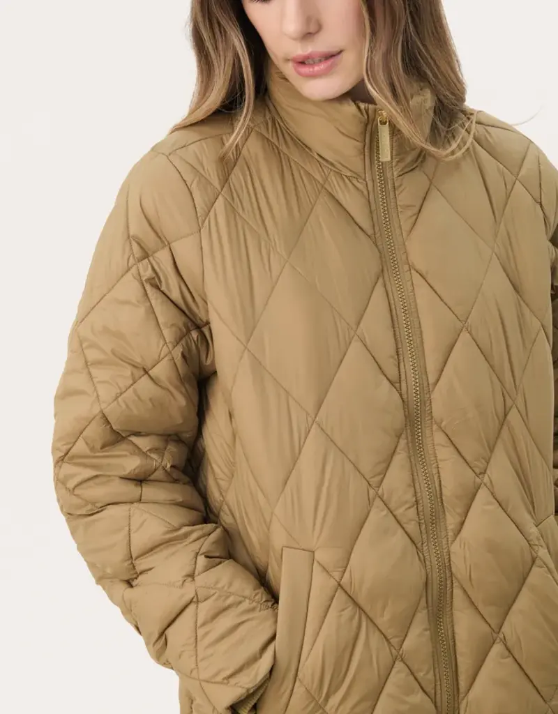 Part Two Olilas Quilted Jacket in Ermine