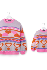 Cara and the Sky Poppy Mini Me Heart Oversized Jumper