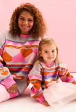 Cara and the Sky Poppy Mini Me Heart Oversized Jumper