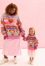 Cara and the Sky Poppy Mini Me Heart Oversized Jumper