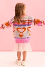 Cara and the Sky Poppy Mini Me Heart Oversized Jumper
