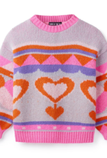 Cara and the Sky Poppy Mini Me Heart Oversized Jumper