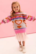 Cara and the Sky Poppy Mini Me Heart Oversized Jumper