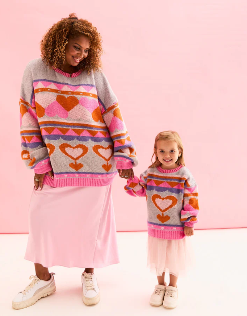 Cara and the Sky Poppy Heart Jumper