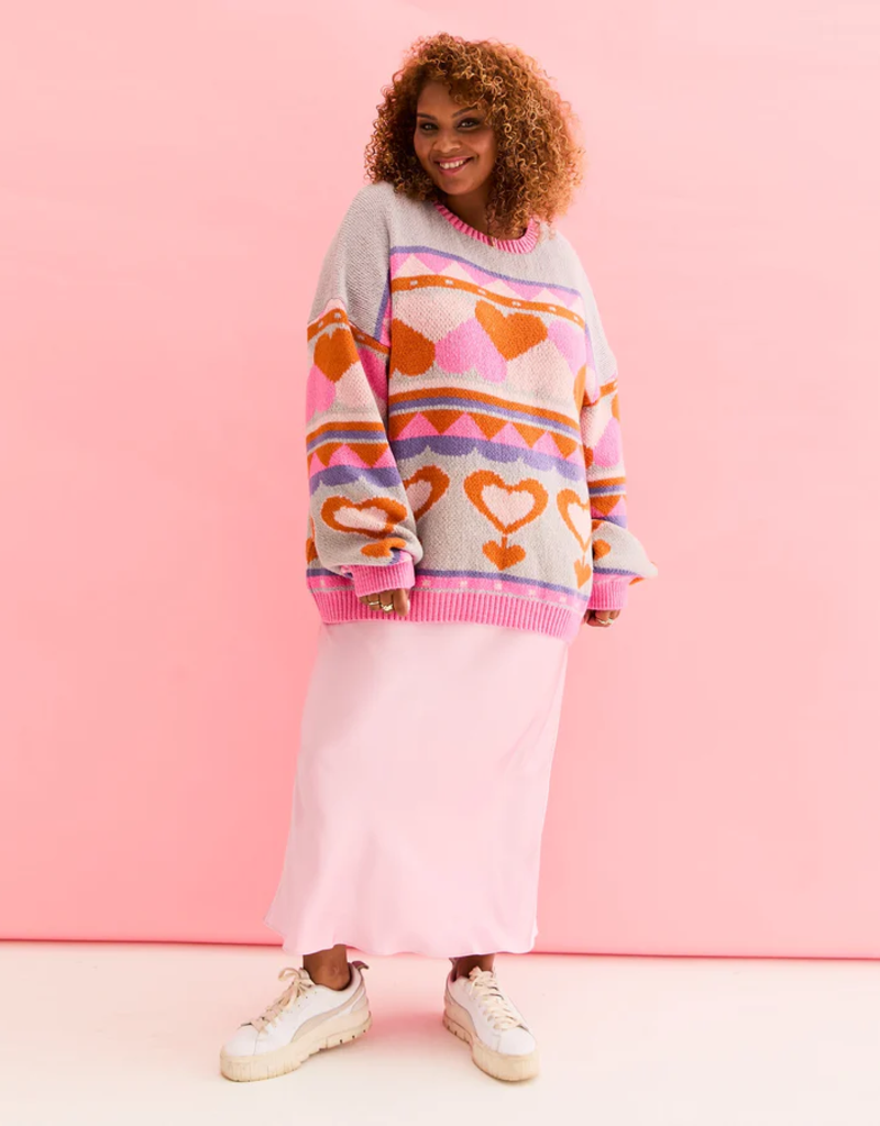 Cara and the Sky Poppy Heart Jumper