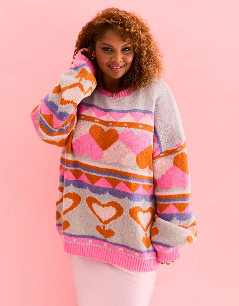 Cara and the Sky Poppy Heart Jumper