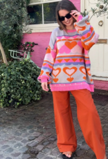 Cara and the Sky Poppy Heart Jumper (FINAL SALE)