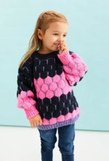 Cara and the Sky Marissa Mini Me Bubble Stitch Stripe Jumper