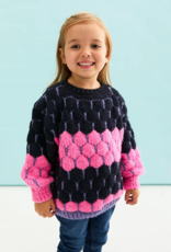 Cara and the Sky Marissa Mini Me Bubble Stitch Stripe Jumper